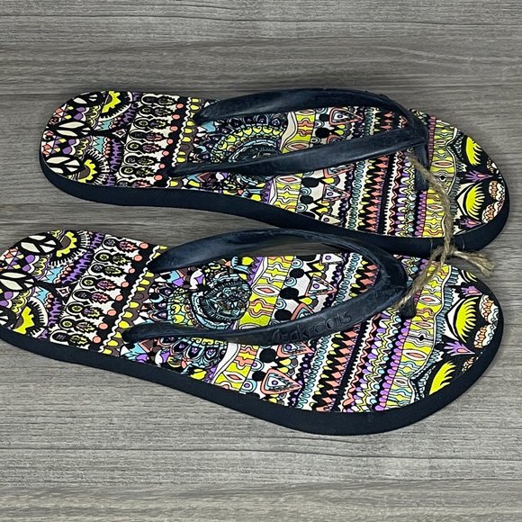 Sakroots Flip Flops Sandals & Mesh Bag NWT - Picture 3 of 5